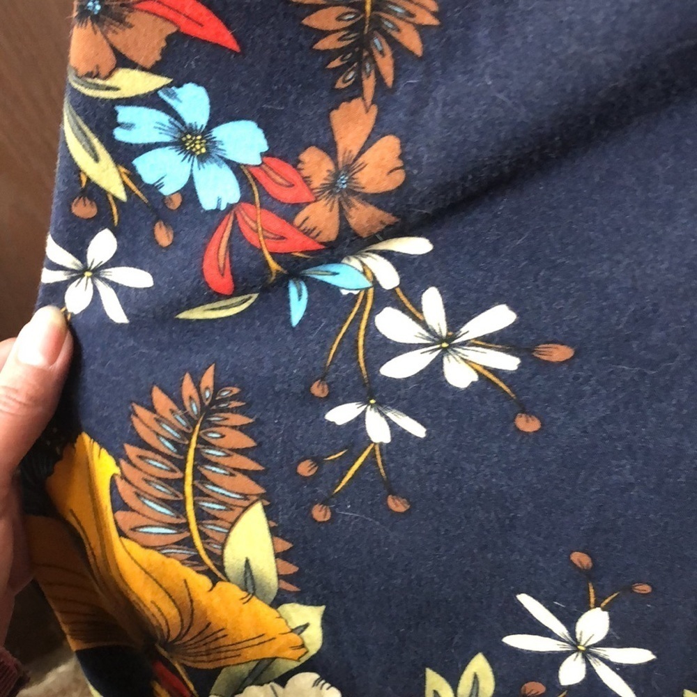 Ms basic dark blue floral spaghetti strap dress size XL - Picture 8 of 10
